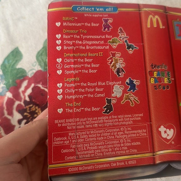 1999 Beanie Babies McDonalds Toy Sealed Germania The Bear - Picture 4 of 5